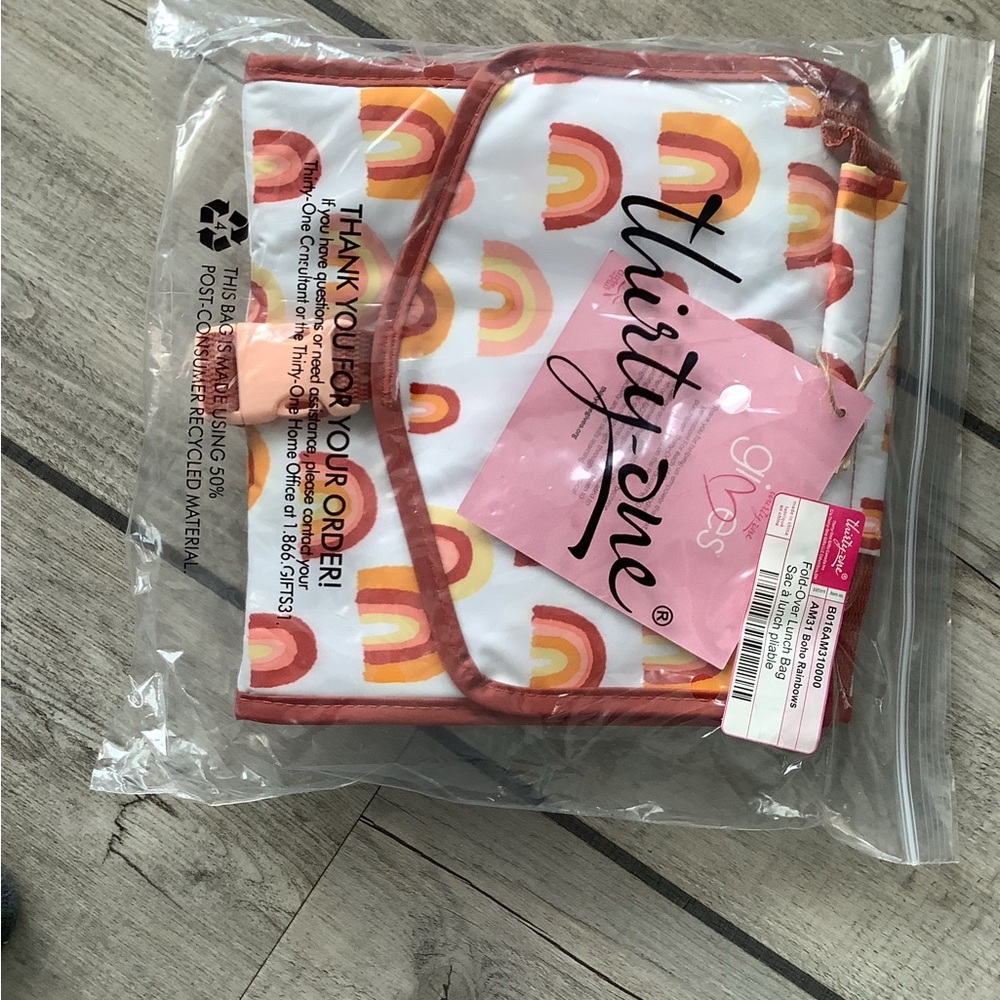 Thirty one fold over lunch bag